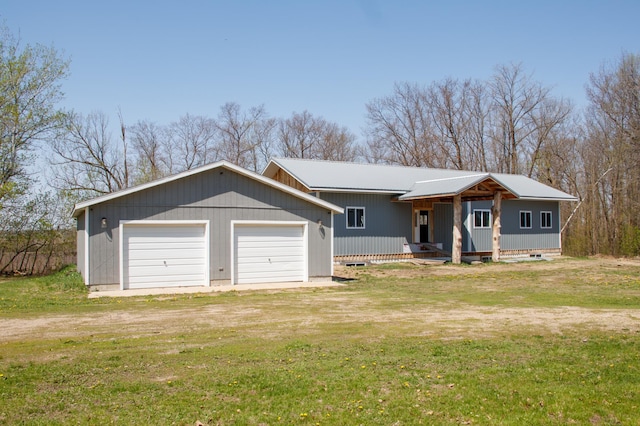 48751 153rd Ave, Verndale, MN 56481 - ranch-style home with a front yard and an attached garage