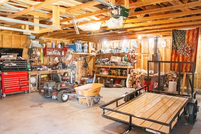 48751 153rd Ave, Verndale, MN 56481 - garage featuring a workshop area