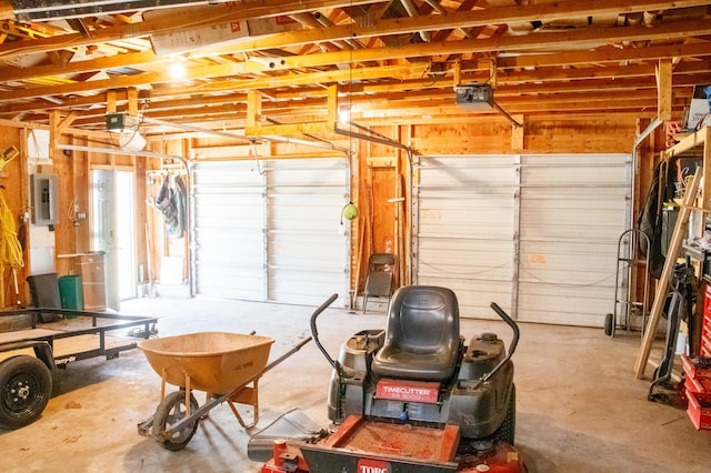 48751 153rd Ave, Verndale, MN 56481 - garage with a garage door opener and electric panel