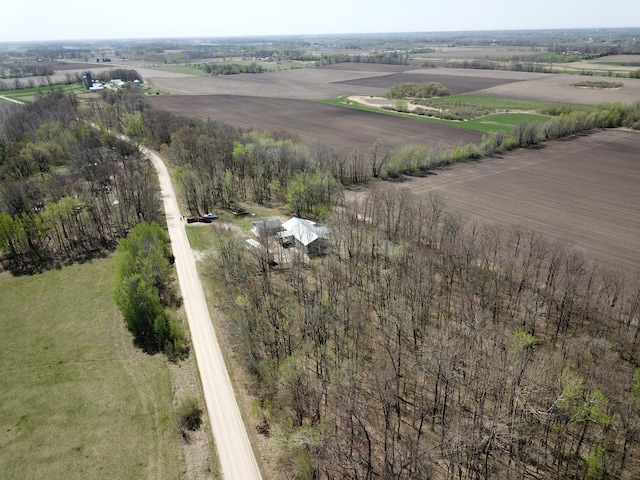 48751 153rd Ave, Verndale, MN 56481 - aerial view of property's location featuring rural landscape and rows of crops