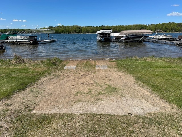 32305 W St, Breezy Point, MN 56472 - dock area featuring a water view