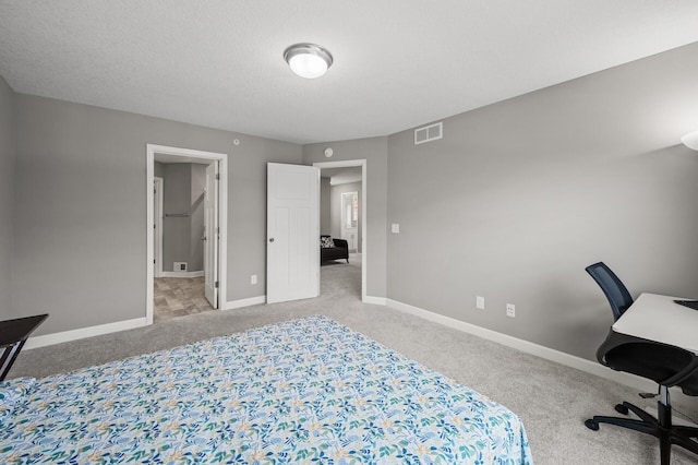1144 Middlefield Rd, Medina, MN 55340 - bedroom with light colored carpet, baseboards, a desk, and ensuite bathroom