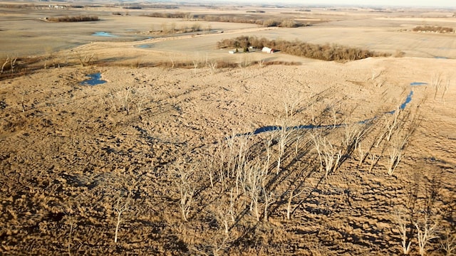 aerial view with a rural view