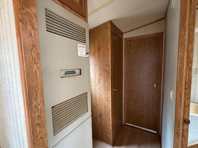 interior space featuring a heating unit