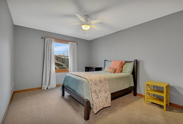 912 21st Ave N, Sartell, MN 56377 - carpeted bedroom featuring baseboards and ceiling fan