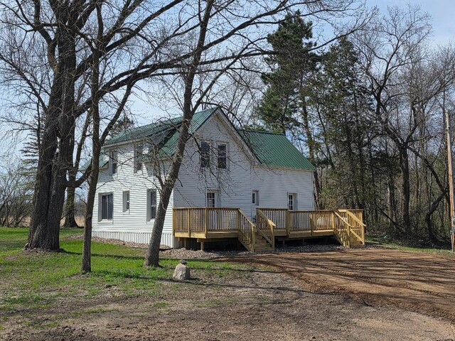 exterior space with a deck