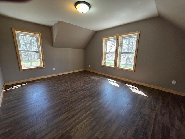 166 95th St, Black Brook Twp, WI 54007 - bonus room with vaulted ceiling and dark wood finished floors