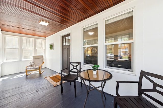 view of sunroom / solarium