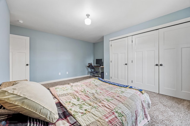 6028 Silverleaf Dr S, Fargo, ND 58104 - carpeted bedroom with baseboards and a closet