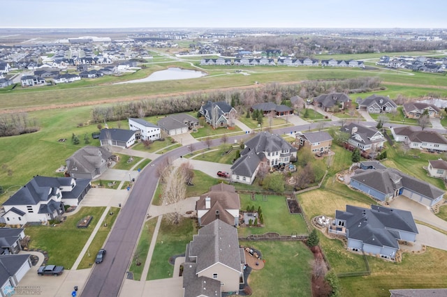 6028 Silverleaf Dr S, Fargo, ND 58104 - bird's eye view with a residential view and a water view