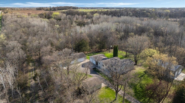 21151 150th St, Sauk Centre, MN 56378 - view from above of property featuring a heavily wooded area