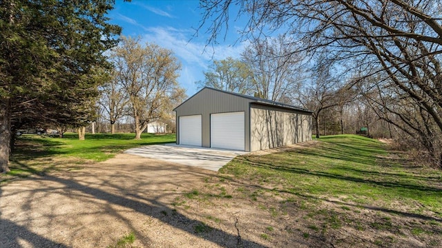 21151 150th St, Sauk Centre, MN 56378 - detached garage with dirt driveway