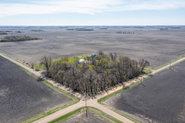 bird's eye view featuring a rural view