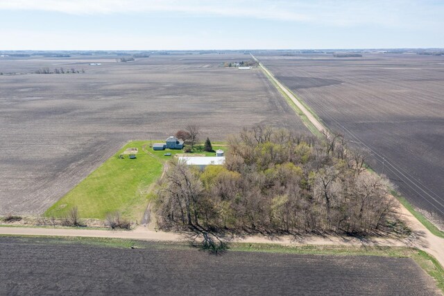 drone / aerial view with a rural view