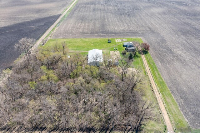 bird's eye view featuring a rural view