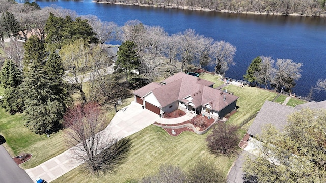 10283 Ferry Point Pl NW, Rice, MN 56367 - bird's eye view with a water view