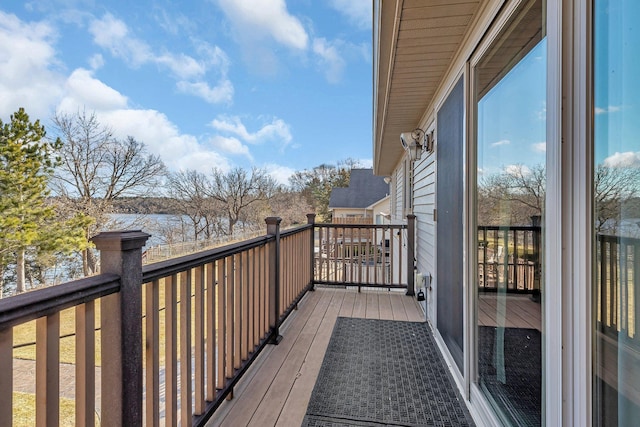 10283 Ferry Point Pl NW, Rice, MN 56367 - balcony with a water view
