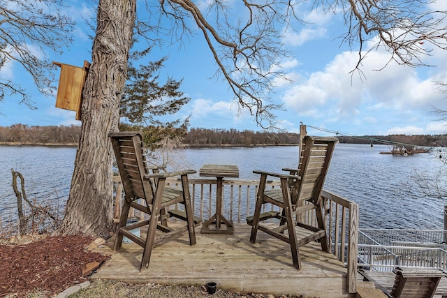 10283 Ferry Point Pl NW, Rice, MN 56367 - dock area featuring a deck with water view