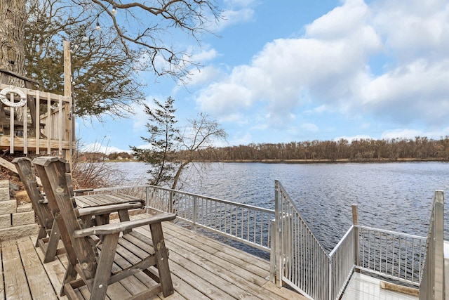 10283 Ferry Point Pl NW, Rice, MN 56367 - dock area featuring a deck with water view