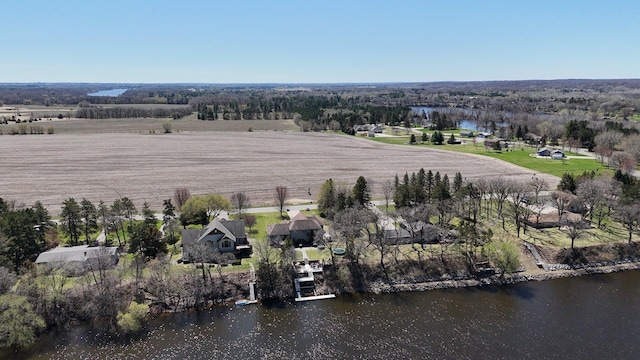 10283 Ferry Point Pl NW, Rice, MN 56367 - drone / aerial view featuring a water view