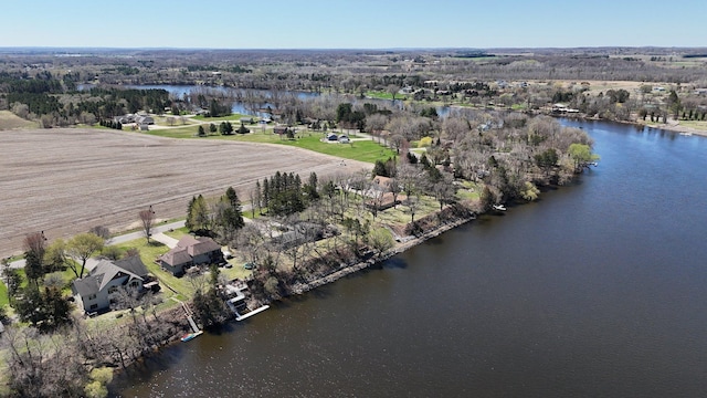 10283 Ferry Point Pl NW, Rice, MN 56367 - birds eye view of property featuring a water view