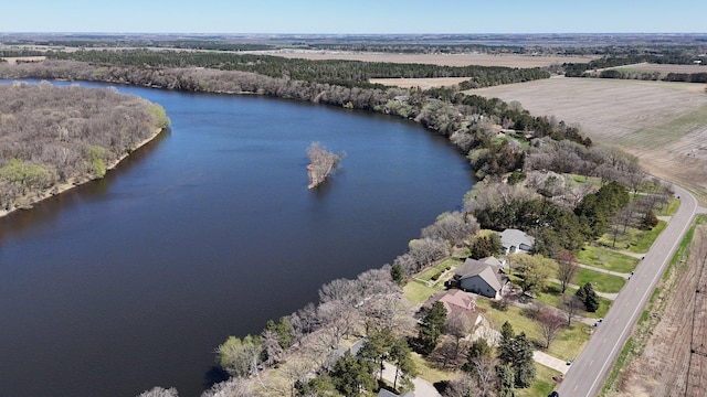 10283 Ferry Point Pl NW, Rice, MN 56367 - aerial view featuring a water view