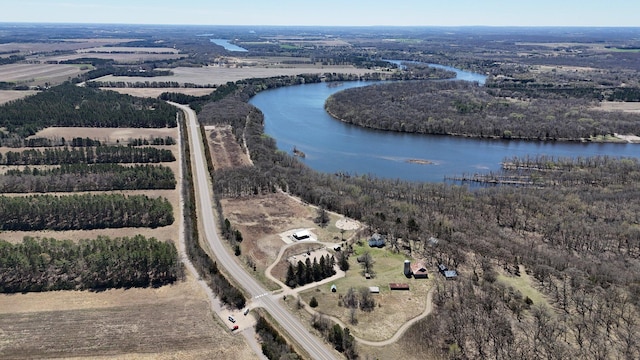 10283 Ferry Point Pl NW, Rice, MN 56367 - aerial view with a water view