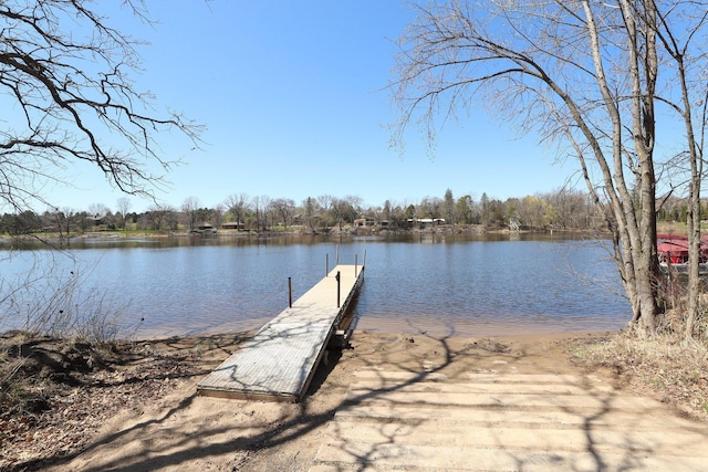 10283 Ferry Point Pl NW, Rice, MN 56367 - dock area featuring a water view
