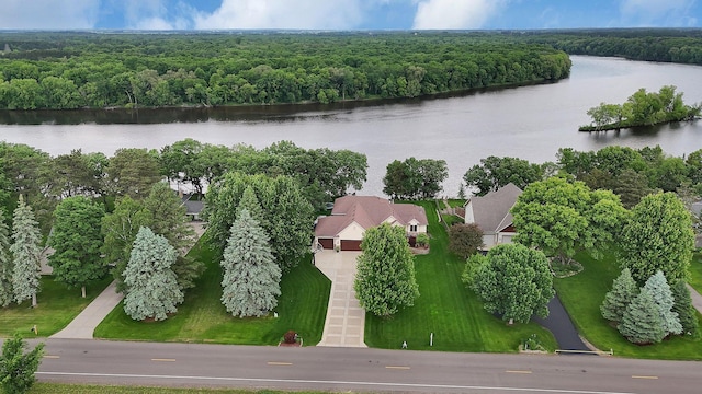 10283 Ferry Point Pl NW, Rice, MN 56367 - aerial view of a large body of water and a heavily wooded area