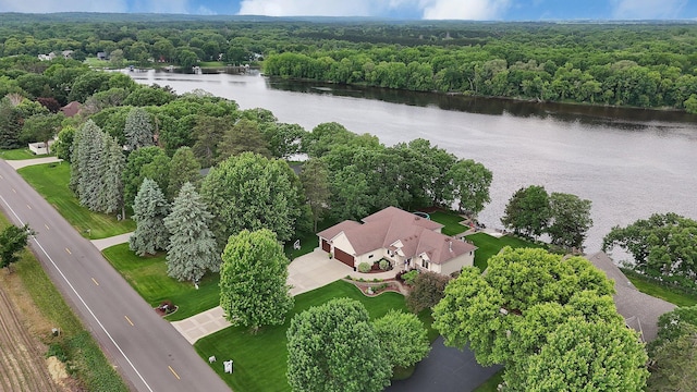 10283 Ferry Point Pl NW, Rice, MN 56367 - aerial view of a large body of water and a heavily wooded area