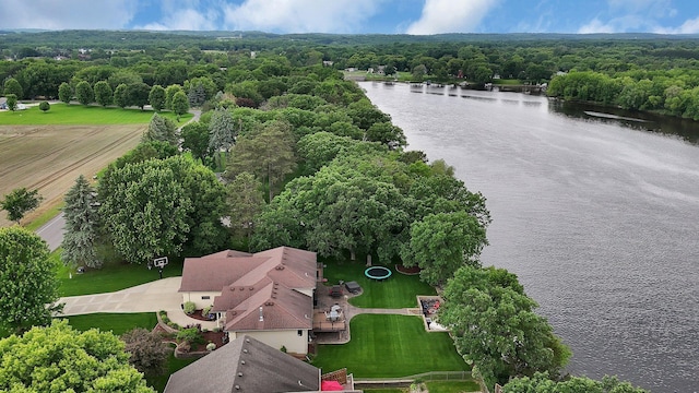 10283 Ferry Point Pl NW, Rice, MN 56367 - aerial view of a large body of water and a forest