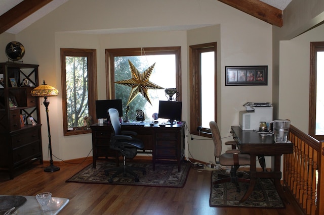 5795 Otter Lake Rd, White Bear Twp, MN 55110 - office featuring wood finished floors and plenty of natural light