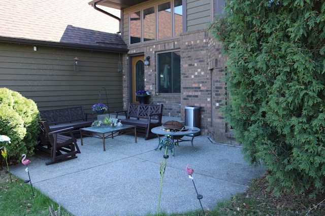 5795 Otter Lake Rd, White Bear Twp, MN 55110 - view of patio / terrace featuring an outdoor hangout area