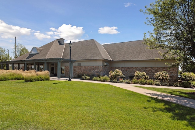 5085 149th St N # 3, Hugo, MN 55038 - view of front of house featuring a front yard and stone siding