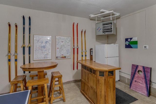 interior space with concrete flooring