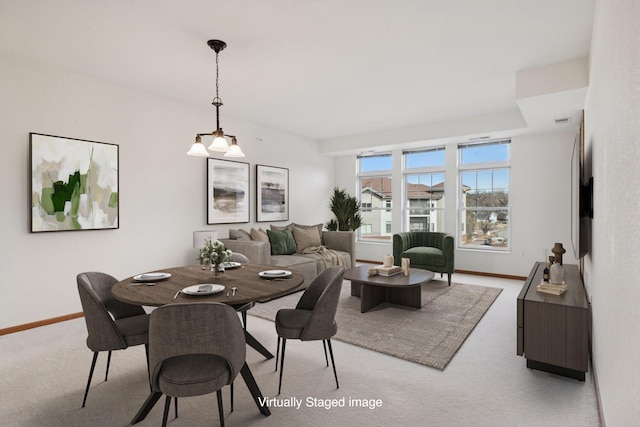 7100 Metro Blvd Unit 401, Edina, MN 55439 - dining area with light colored carpet and baseboards