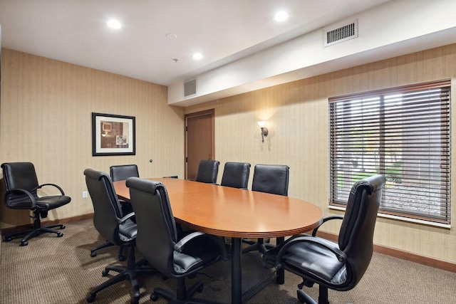 7100 Metro Blvd Unit 401, Edina, MN 55439 - carpeted office featuring wallpapered walls, visible vents, and baseboards