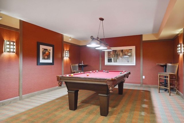 7100 Metro Blvd Unit 401, Edina, MN 55439 - playroom with carpet floors, baseboards, and pool table