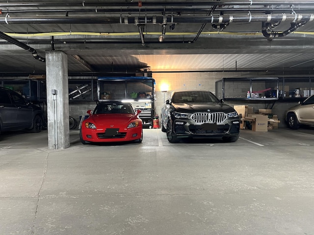 490 Temperance St Unit 403, Saint Paul, MN 55101 - parking deck with concrete block wall
