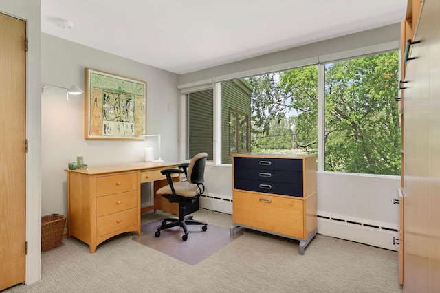 4618 Cedarwood Rd, Saint Louis Park, MN 55416 - office featuring healthy amount of natural light, baseboard heating, and light colored carpet