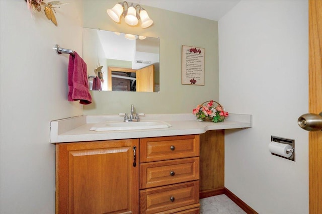 bathroom featuring vanity
