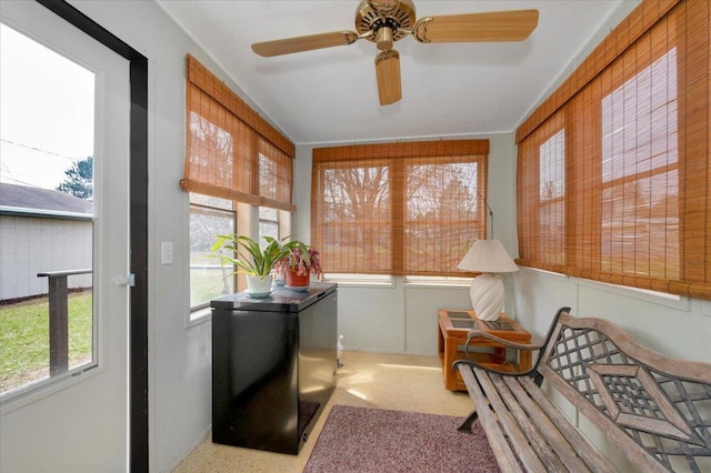 view of sunroom / solarium
