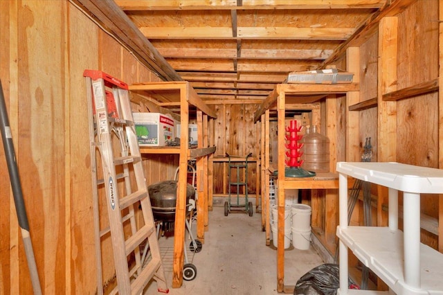 view of storage room