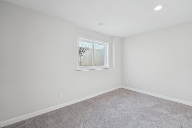 18357 Glacier Way, Lakeville, MN 55044 - carpeted spare room featuring baseboards and recessed lighting