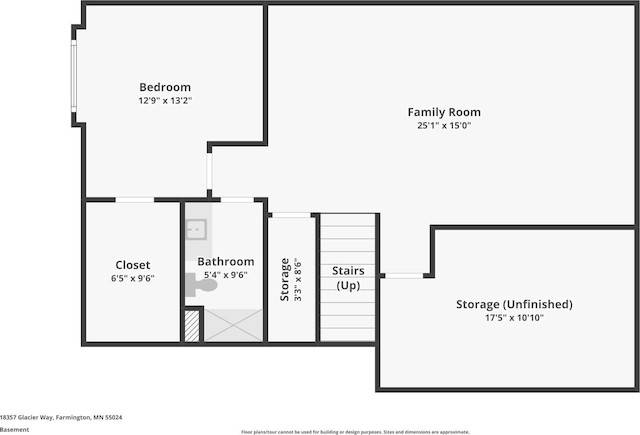 18357 Glacier Way, Lakeville, MN 55044 - floor plan