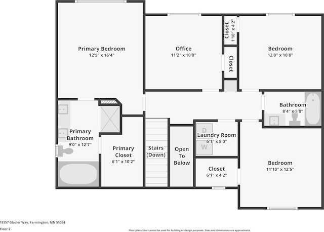 18357 Glacier Way, Lakeville, MN 55044 - view of layout