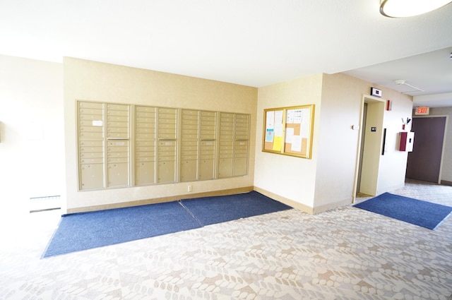 view of community featuring mail area