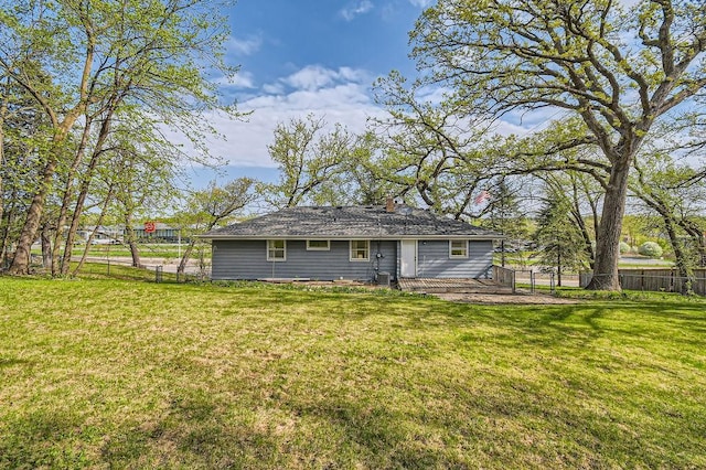 view of back of property