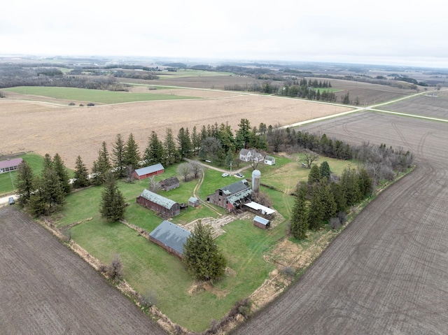 bird's eye view featuring a rural view