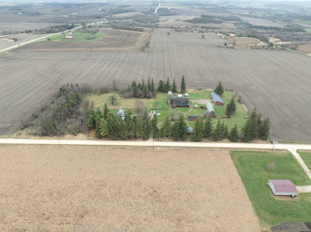 drone / aerial view featuring a rural view